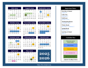 FCA 2025-2026 Calendar